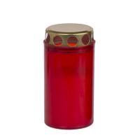 Graveyard light 120g with lid, red