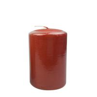 Pillar candle 70x100mm CONTOUR metallic