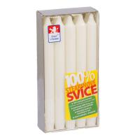 Dinner candle stearin 22x240mm, 10 pcs
