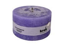 Garden repellent candle rustic Lavender 140x80mm, 1000g, violet