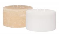 Pillar candle rustic 140x80mm  3 wicks