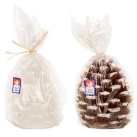 Svíčka šiška 9cm s flitrem v sáčku